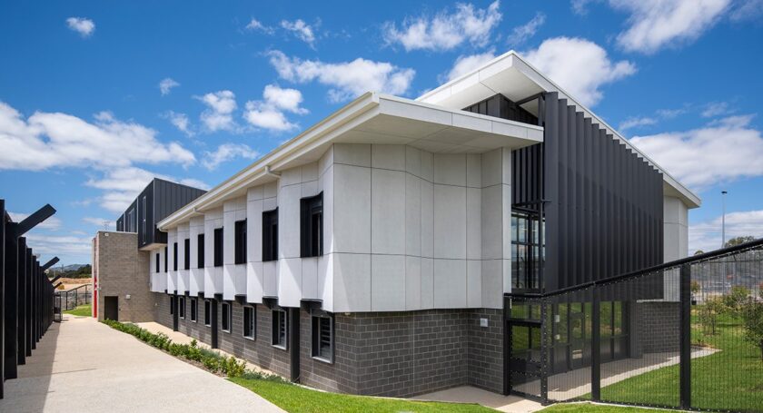 Exterior of the Yatala Labour Prison redevelopment, photographed by Mossop Construction + Interiors