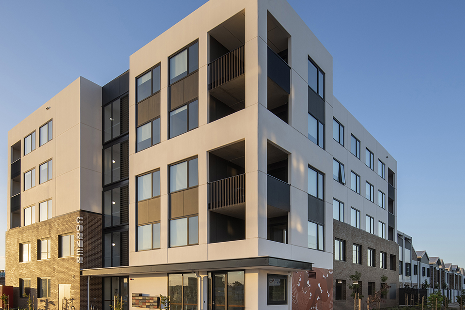 Completed Lot 18 Apartments at Prospect Corner.