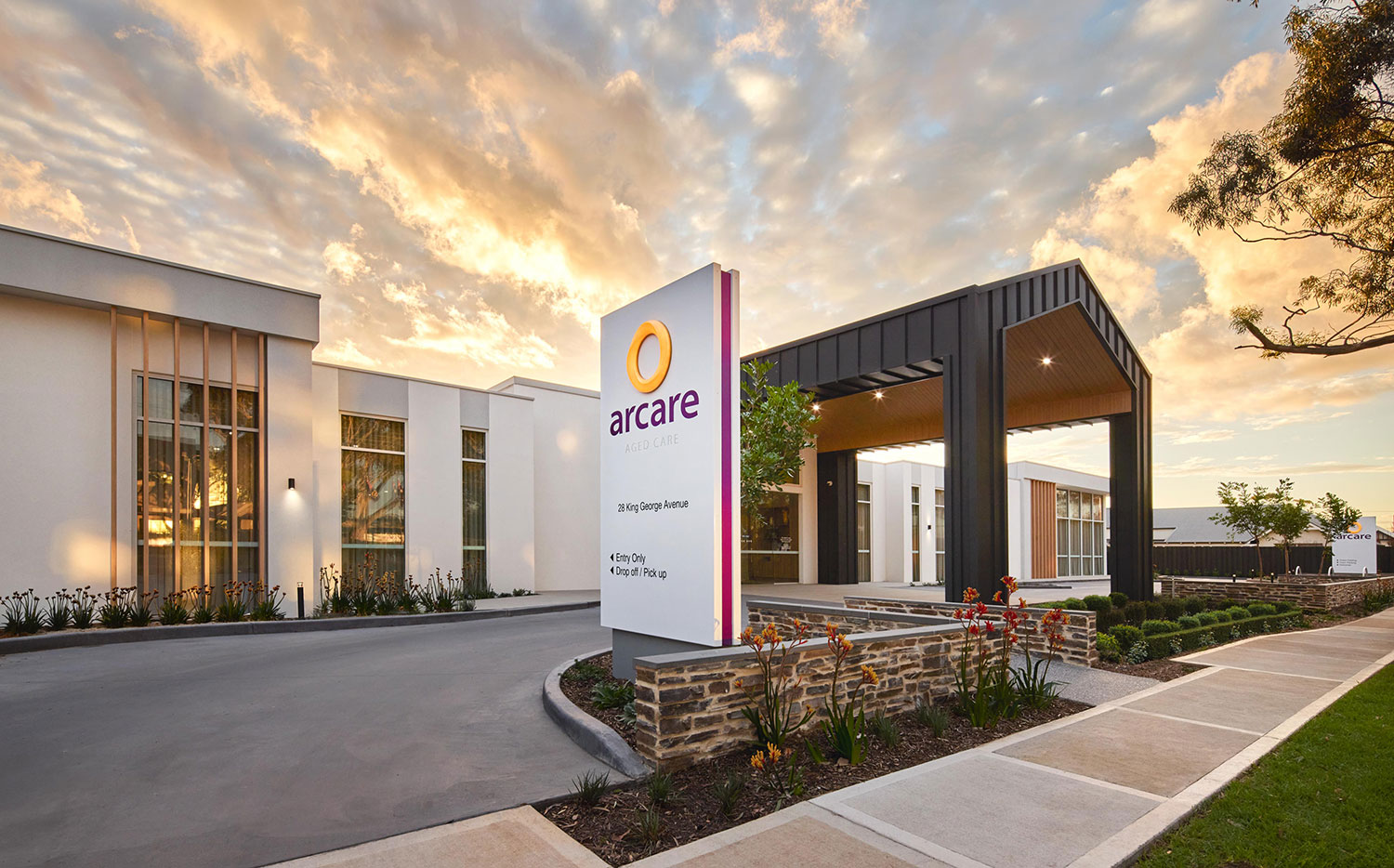 Exterior of Arcare Hove aged-care residence